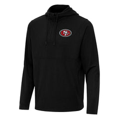 NFL San Francisco 49ers Antigua Connected Quarter-Zip Pullover Hoodie