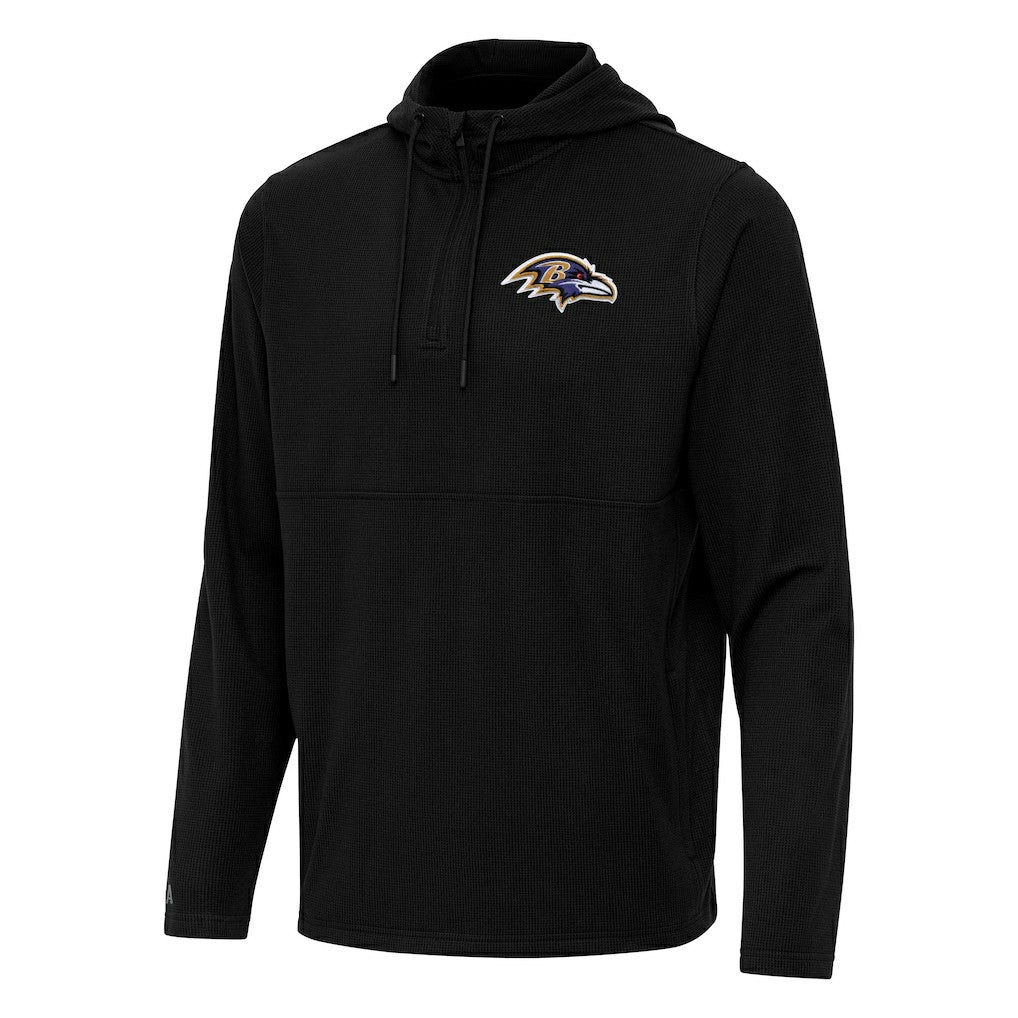 NFL Baltimore Ravens Antigua Connected Quarter-Zip Pullover Hoodie