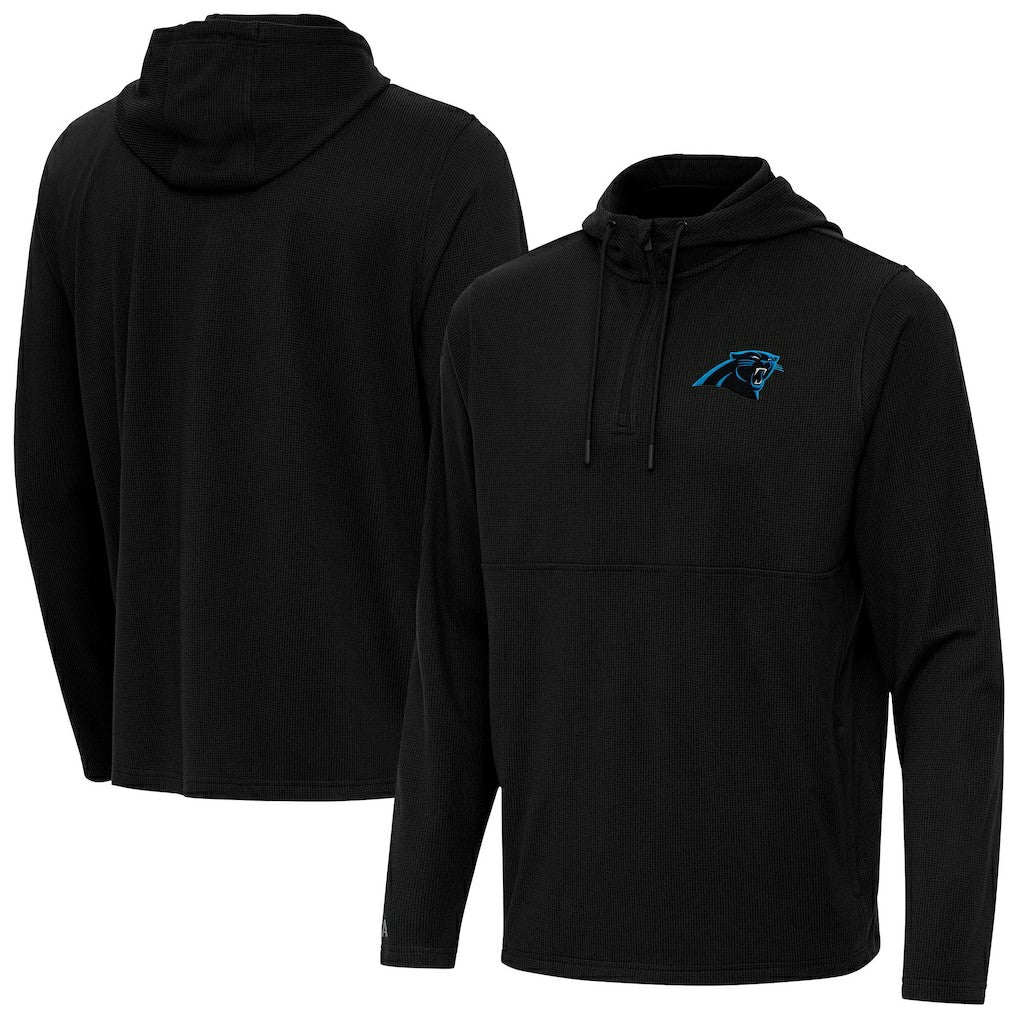 NFL Carolina Panthers Antigua Connected Quarter-Zip Pullover Hoodie