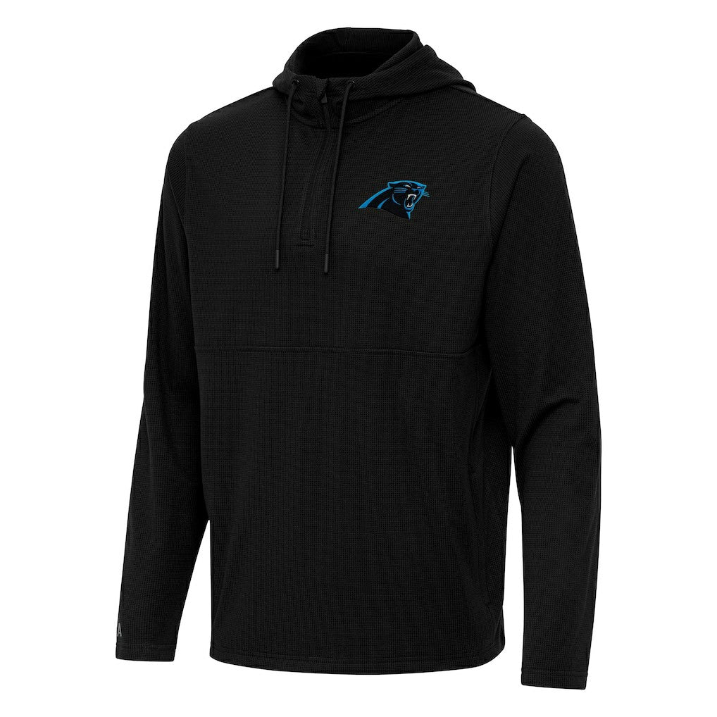 NFL Carolina Panthers Antigua Connected Quarter-Zip Pullover Hoodie