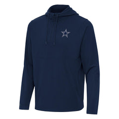 NFL Dallas Cowboys Antigua Connected Quarter-Zip Pullover Hoodie