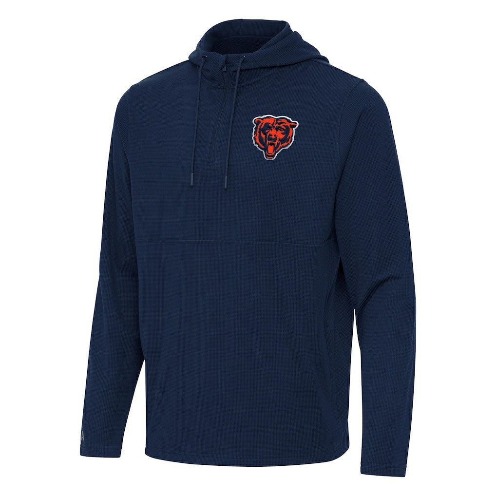 NFL Chicago Bears Antigua Connected Quarter-Zip Pullover Hoodie