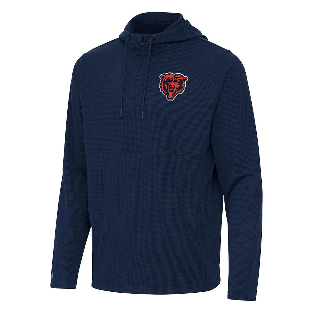 NFL Chicago Bears Antigua Connected Quarter-Zip Pullover Hoodie