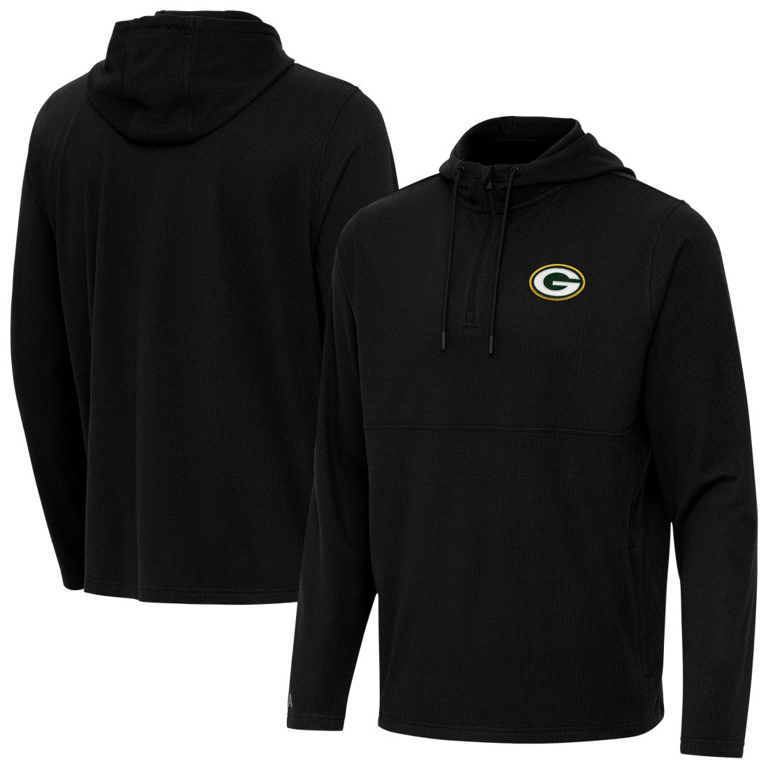 NFL Green Bay Packers Antigua Connected Quarter-Zip Pullover Hoodie