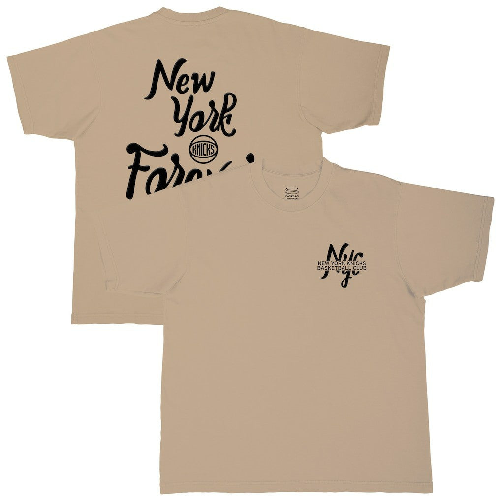 New York Knicks Stadium Essentials Oversized Forever T-Shirt - Tan outlet