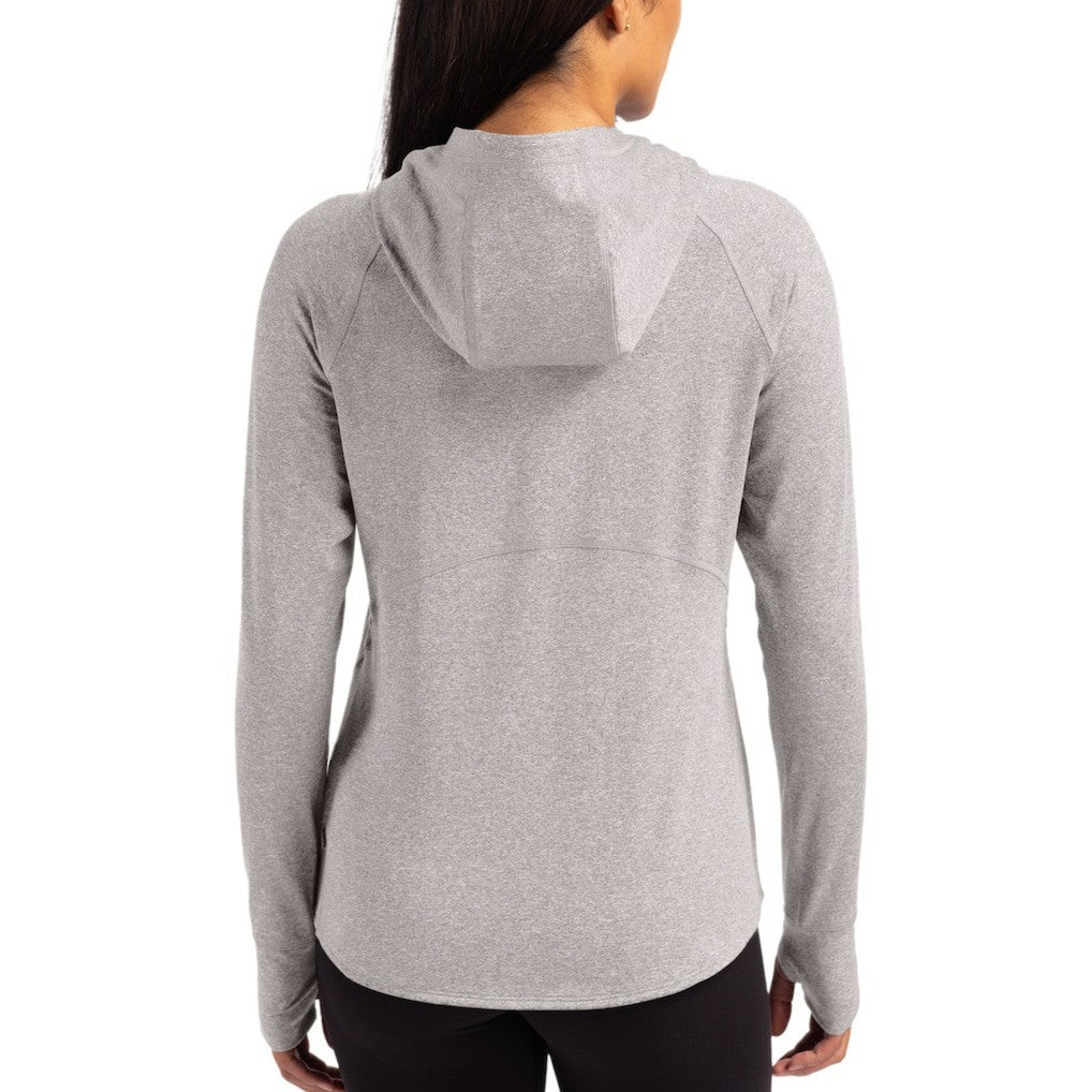 NFL Buffalo Bills Cutter & Buck Women's Tonal Logo Adapt Knit Recycled Raglan Pullover Hoodie