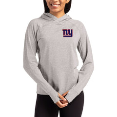 NFL New York Giants Cutter & Buck Women's Primary Logo Adapt Knit Recycled Raglan Pullover Hoodie