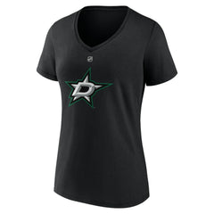 Mikko Rantanen Dallas Stars Fanatics Women's Authentic Stack Name & Number V-Neck T-Shirt