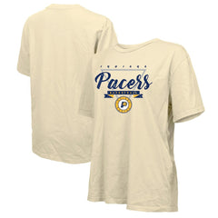 Indiana Pacers Majestic Threads Women's Oversized T-Shirt - Cream outlet