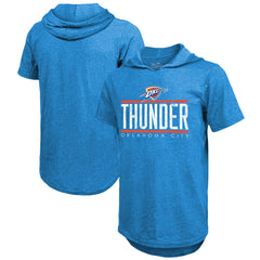 Oklahoma City Thunder Majestic Threads Tri-Blend Hoodie T-Shirt - Blue for sale