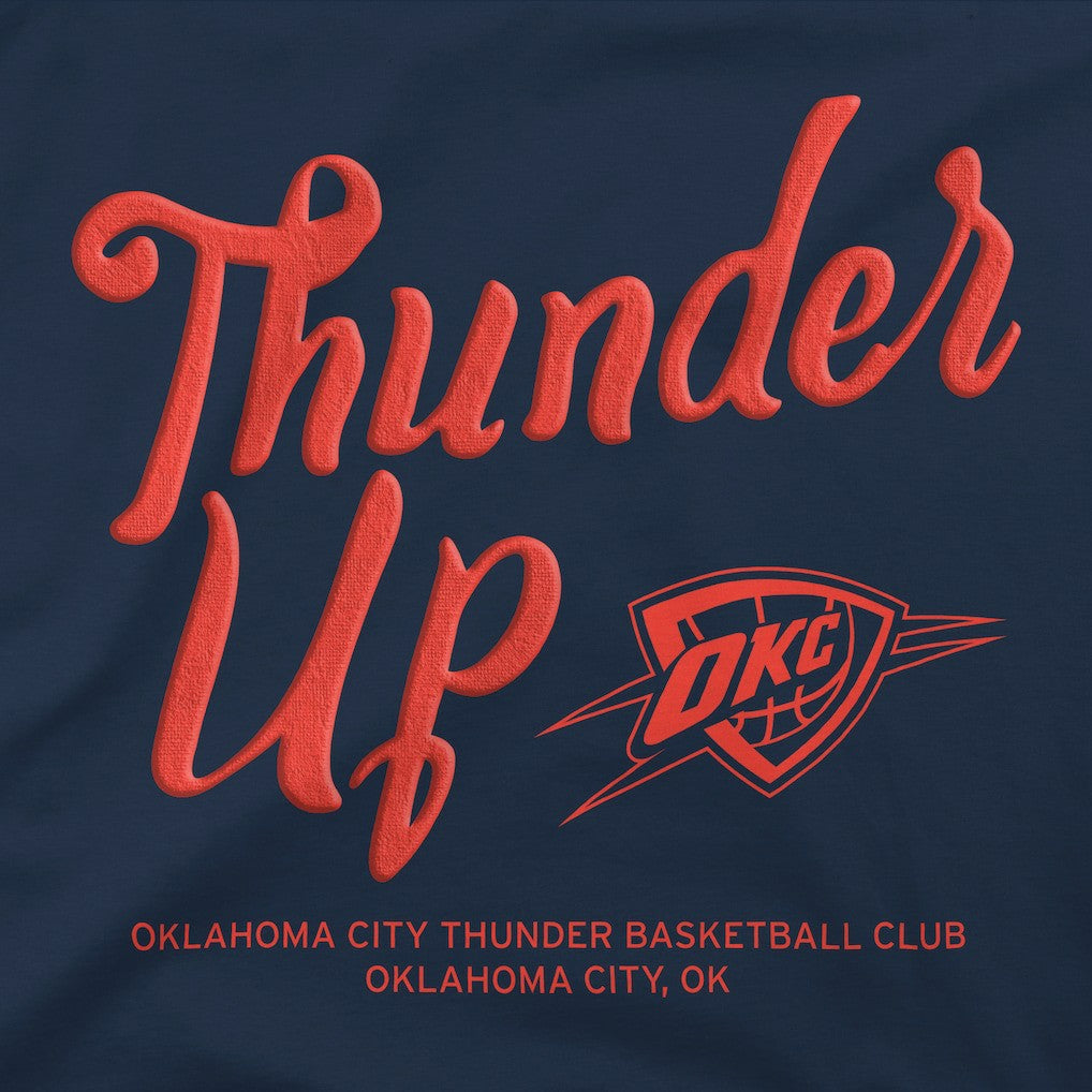 Oklahoma City Thunder Stadium Essentials Unisex Thunder Up Urban T-Shirt - Navy for sale