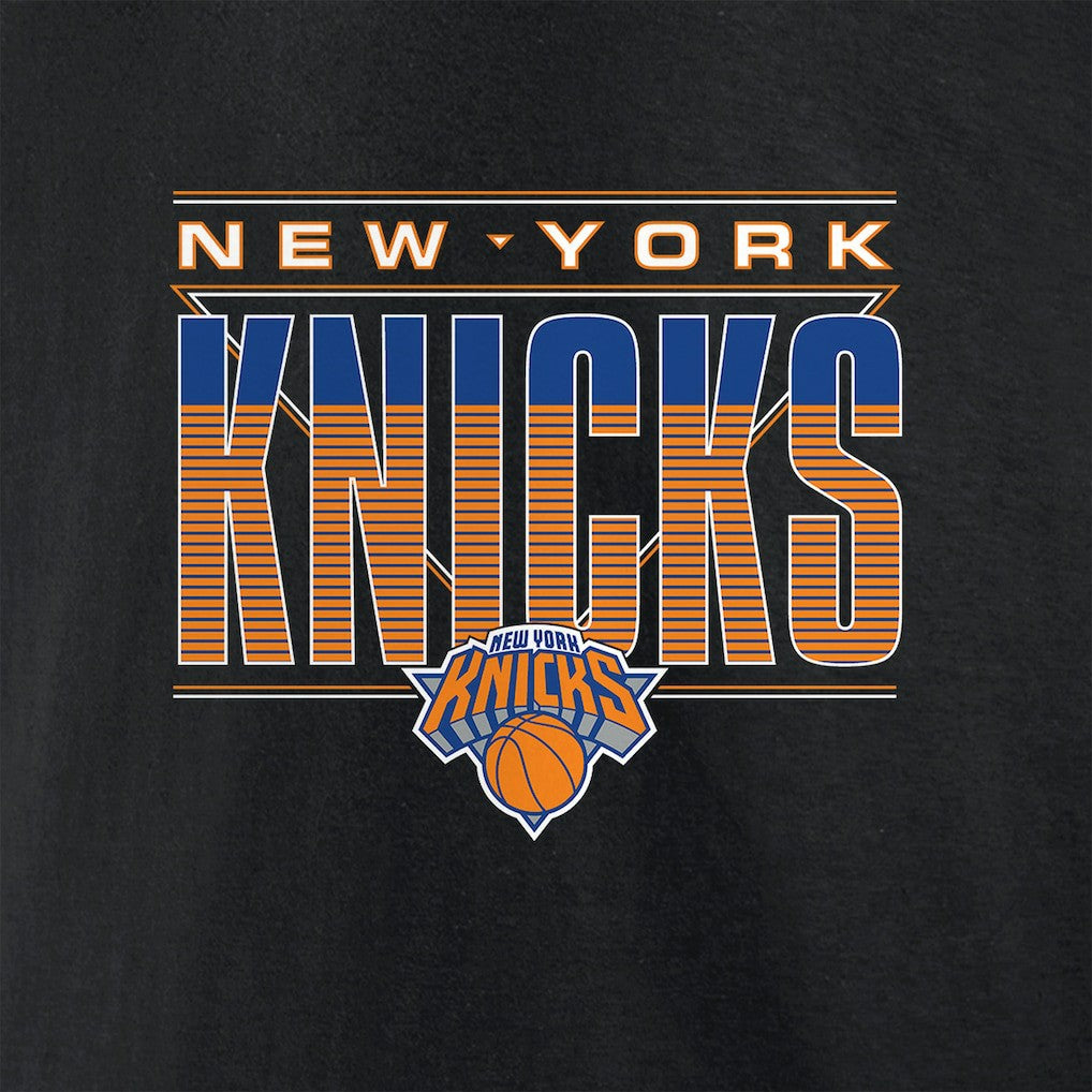 New York Knicks Striped T-Shirt - Black outlet