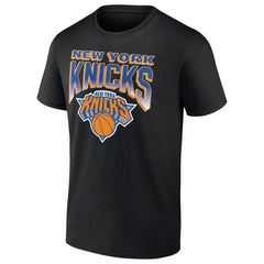 New York Knicks Block Front T-Shirt - Black on sale