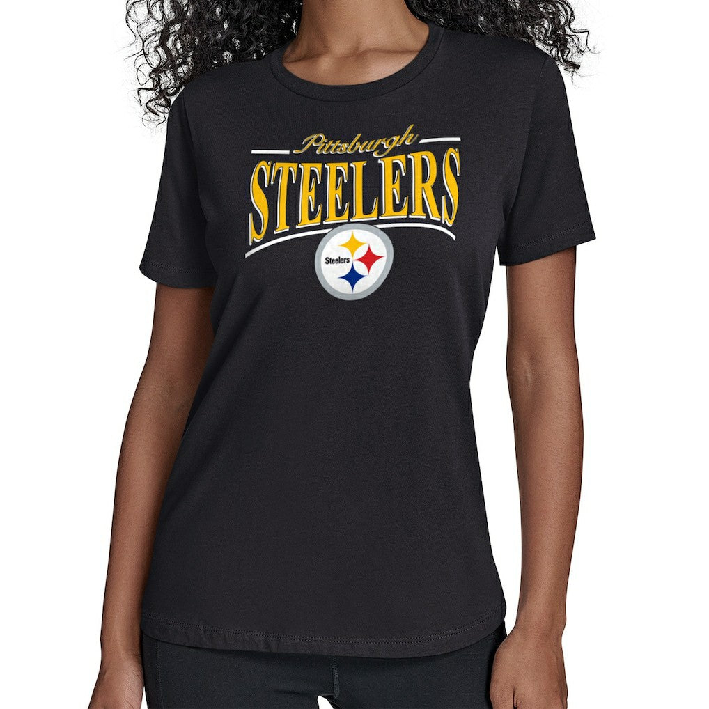 NFL Pittsburgh Steelers Starter Women's Arch Stripe T-Shirt