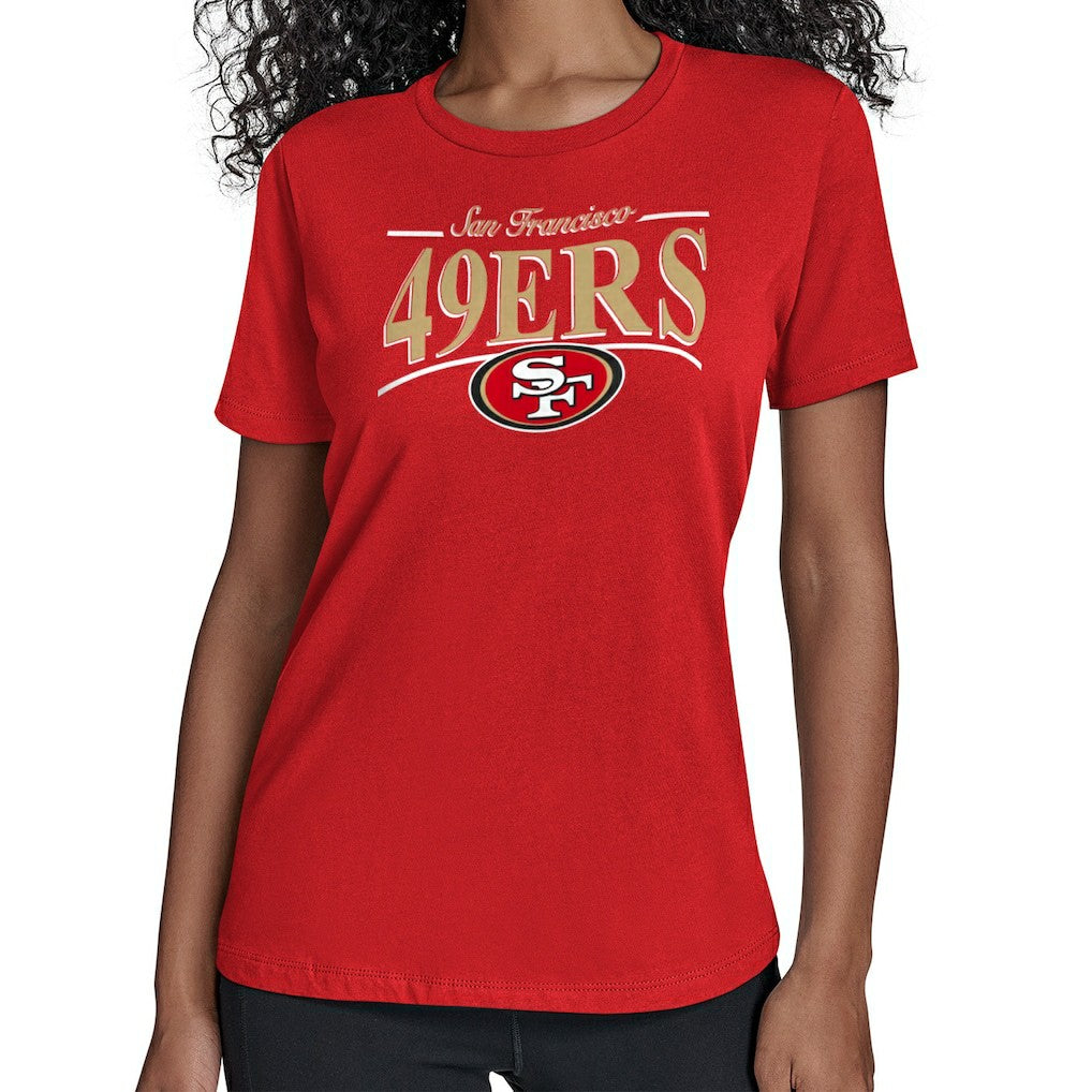 NFL San Francisco 49ers Starter Women's Arch Stripe T-Shirt