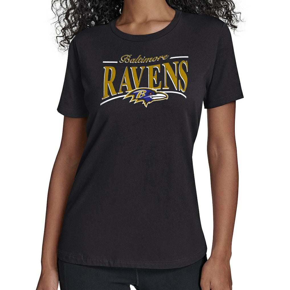 NFL Baltimore Ravens Starter Women's Arch Stripe T-Shirt