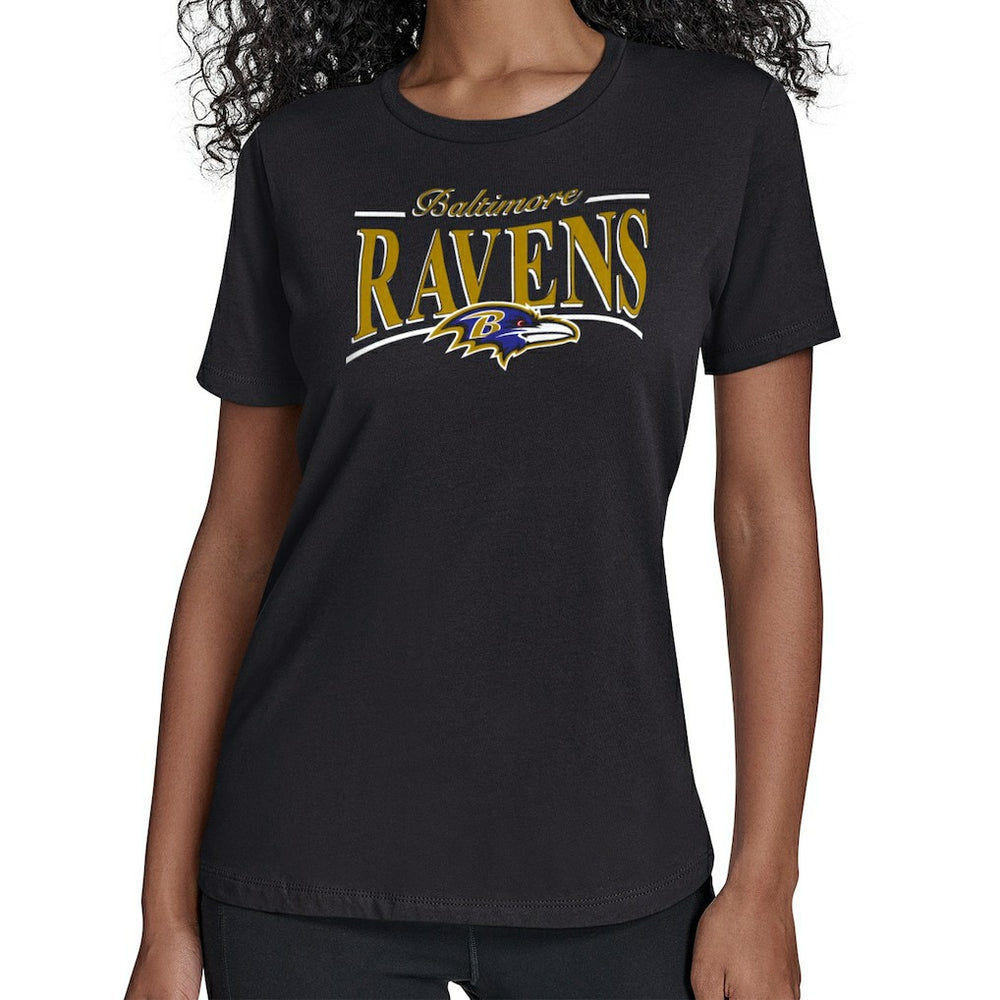 NFL Baltimore Ravens Starter Women's Arch Stripe T-Shirt