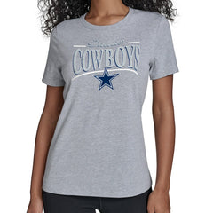 NFL Dallas Cowboys Starter Women's Arch Stripe T-Shirt