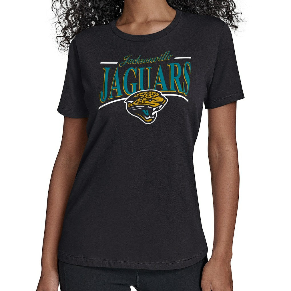 NFL Jacksonville Jaguars Starter Women's Throwback Arch Stripe T-Shirt