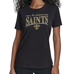 NFL New Orleans Saints Starter Women's Arch Stripe T-Shirt