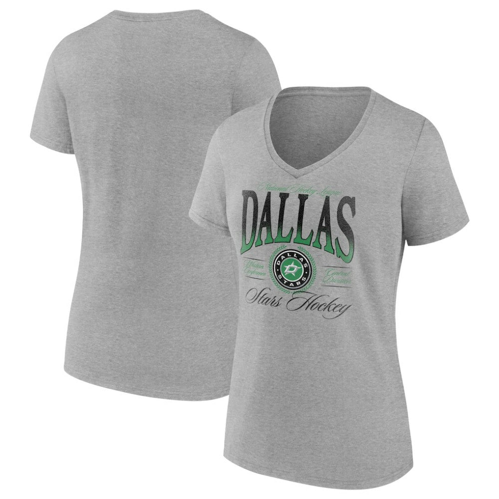 Dallas Stars Women's Retro Script V-Neck T-Shirt
