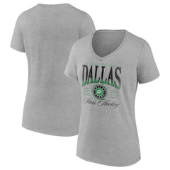 Dallas Stars Women's Retro Script V-Neck T-Shirt