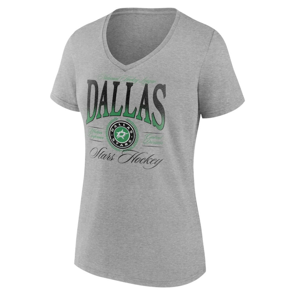 Dallas Stars Women's Retro Script V-Neck T-Shirt