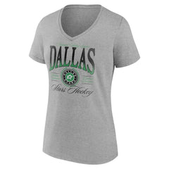 Dallas Stars Women's Retro Script V-Neck T-Shirt