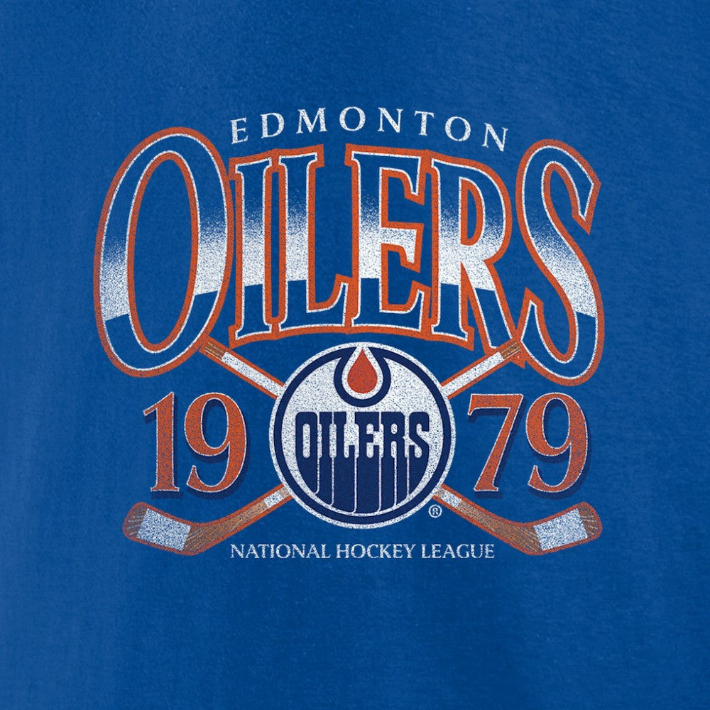 Edmonton Oilers Retro Cross Sticks T-Shirt