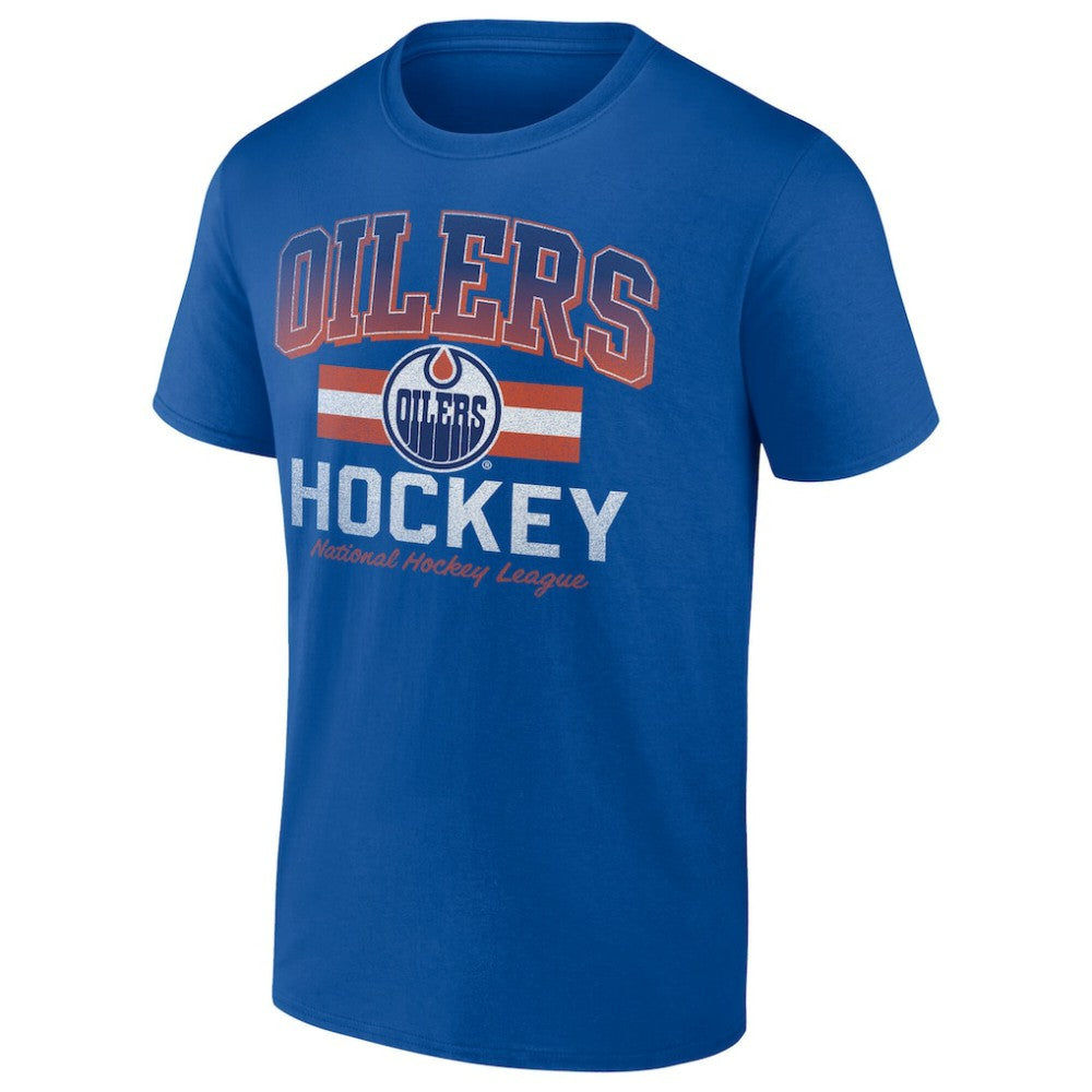 Edmonton Oilers Retro Stripe T-Shirt
