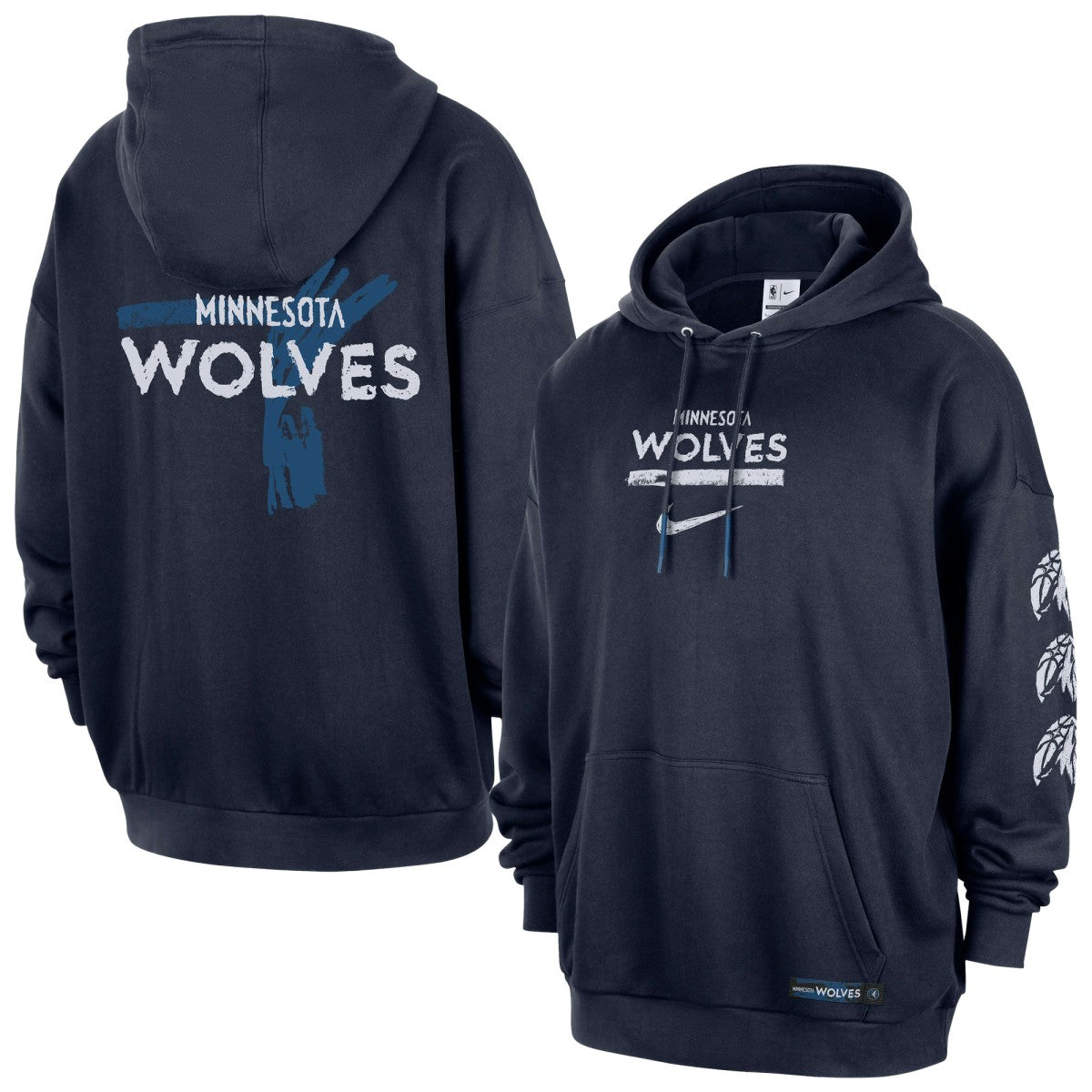 Minnesota Timberwolves Courtside Club Premium Hoodie - Navy | Nike online