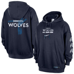 Minnesota Timberwolves Courtside Club Premium Hoodie - Navy | Nike online