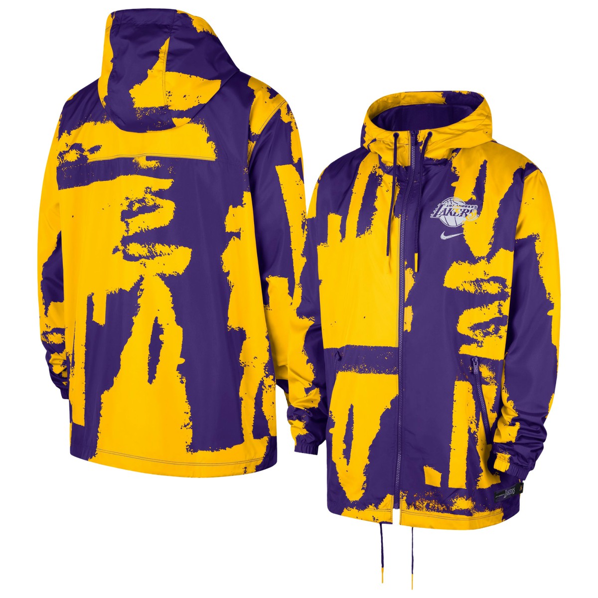 Los Angeles Lakers Unisex Courtside Club Premium Woven Full-Zip Hooded Jacket - Purple | Nike discount