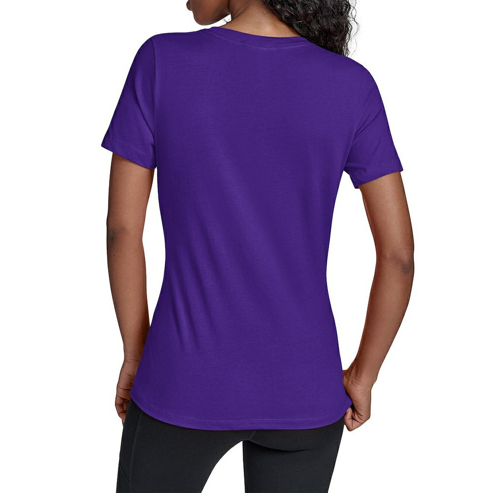 NFL Minnesota Vikings Starter Women's Groovy Script V-Neck T-Shirt