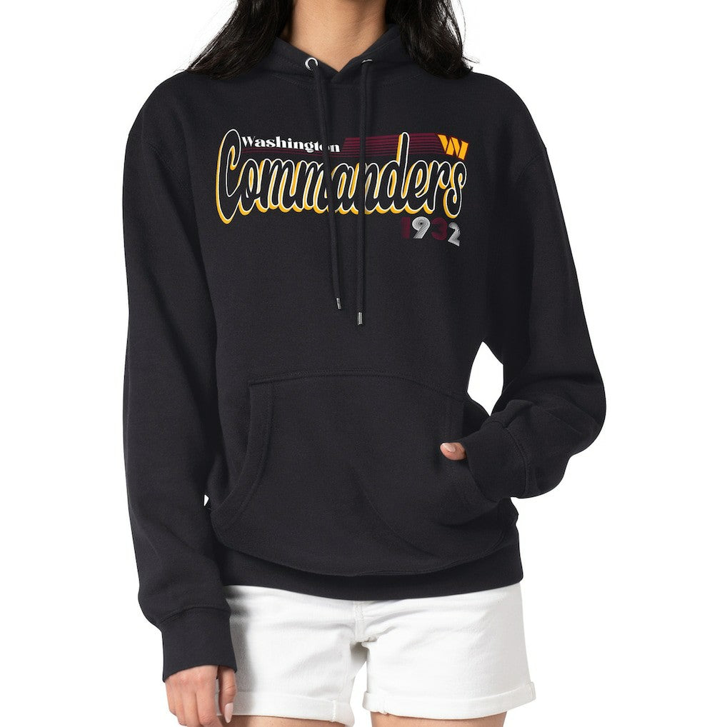 NFL Washington Commanders Starter Women's Groovy Script Pullover Hoodie