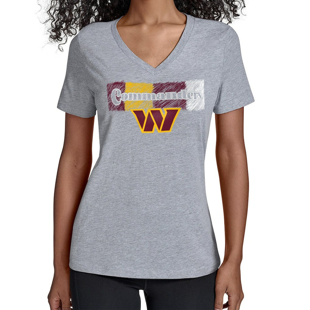 NFL Washington Commanders Starter Women's Color Shading V-Neck T-Shirt