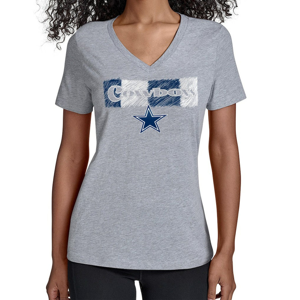 NFL Dallas Cowboys Starter Women's Color Shading V-Neck T-Shirt