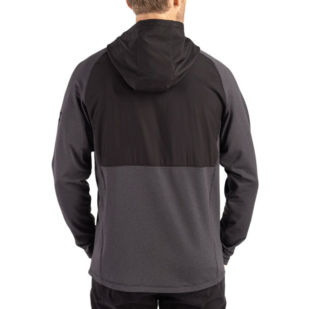 NFL Jacksonville Jaguars Cutter & Buck Peshastin Eco Fleece Recycled Raglan Full-Zip Tri-Blend Hybrid Jacket