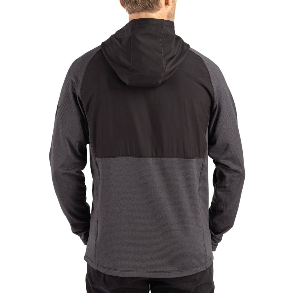 NFL Arizona Cardinals Cutter & Buck Peshastin Eco Fleece Recycled Raglan Full-Zip Tri-Blend Hybrid Jacket