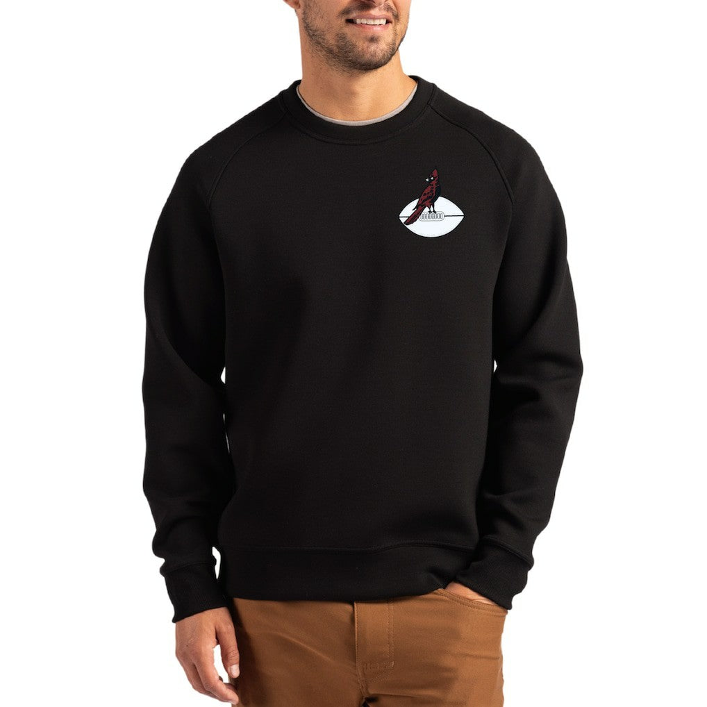 NFL Arizona Cardinals Cutter & Buck Throwback Roam Recycled Raglan Pullover Sweatshirt