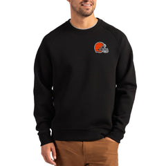 NFL Cleveland Browns Cutter & Buck Primary Logo Roam Recycled Raglan Pullover Sweatshirt