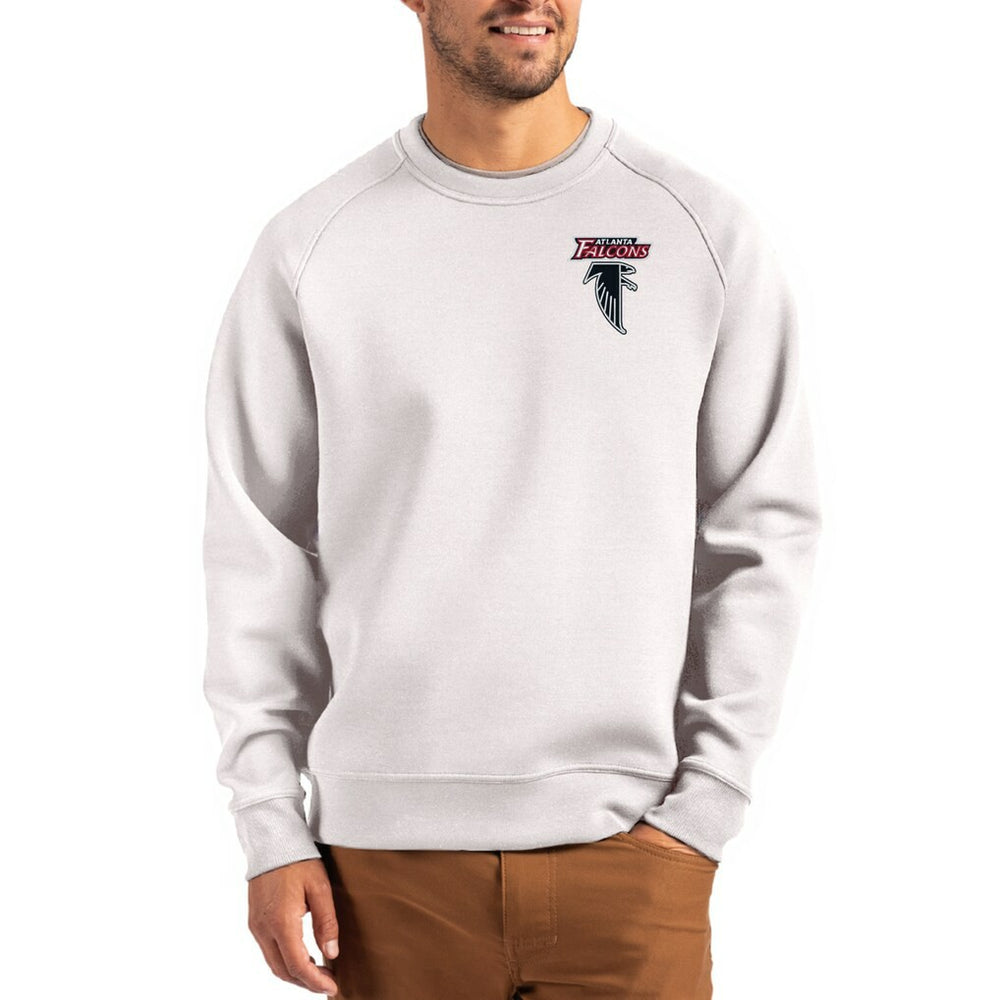 NFL Atlanta Falcons Cutter & Buck Throwback Roam Recycled Raglan Pullover Sweatshirt
