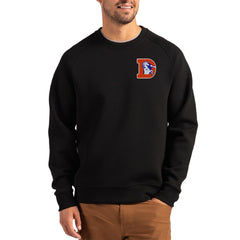 NFL Denver Broncos Cutter & Buck Throwback Roam Recycled Raglan Pullover Sweatshirt