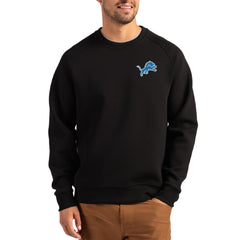 NFL Detroit Lions Cutter & Buck Primary Logo Roam Recycled Raglan Pullover Sweatshirt