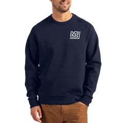 NFL New York Giants Cutter & Buck Throwback Roam Recycled Raglan Pullover Sweatshirt