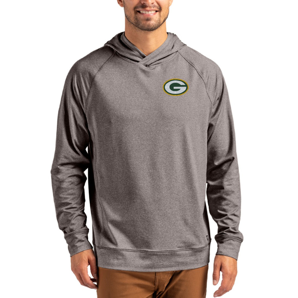 NFL Green Bay Packers Cutter & Buck Adapt Knit Recycled Raglan Pullover Hoodie