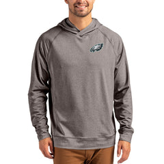 NFL Philadelphia Eagles Cutter & Buck Adapt Knit Recycled Raglan Pullover Hoodie