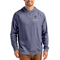 NFL New Orleans Saints Cutter & Buck Adapt Americana Knit Recycled Raglan Pullover Hoodie
