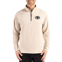 NFL San Francisco 49ers Cutter & Buck Adapt Eco Knit Stretch Recycled Quarter-Zip Pullover