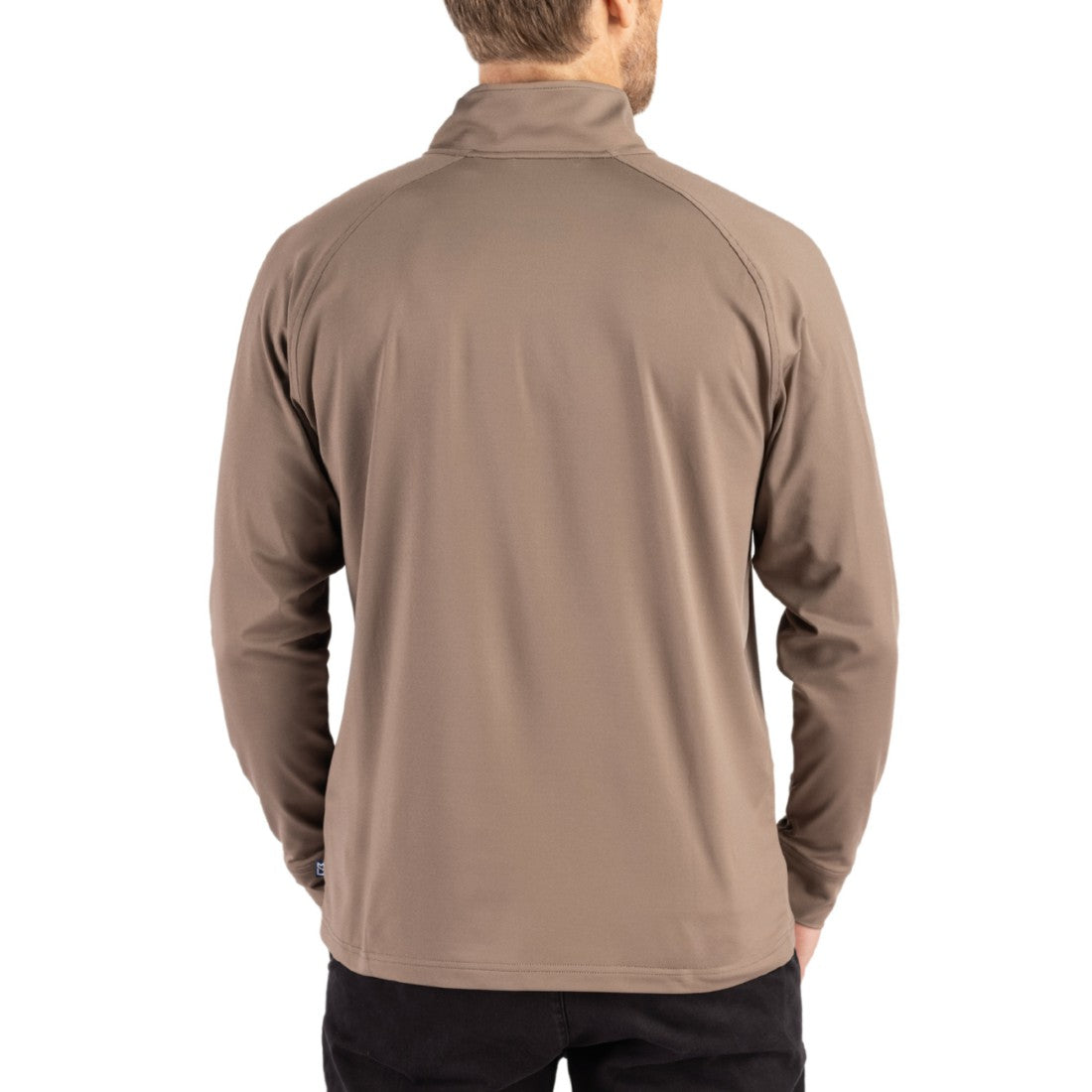NFL Houston Texans Cutter & Buck Adapt Eco Knit Stretch Recycled Quarter-Zip Pullover